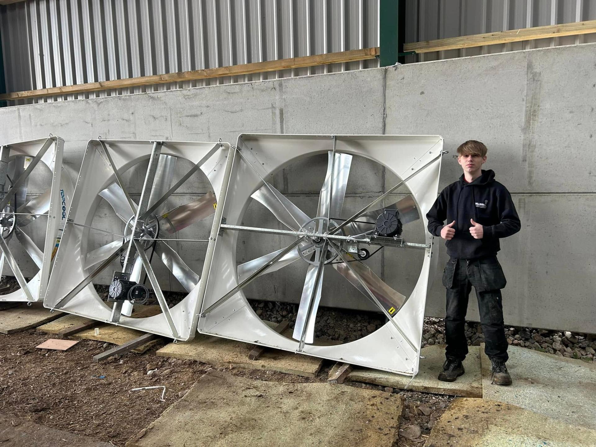 Magdek Topcool fan installation by Galligan Electrical Services